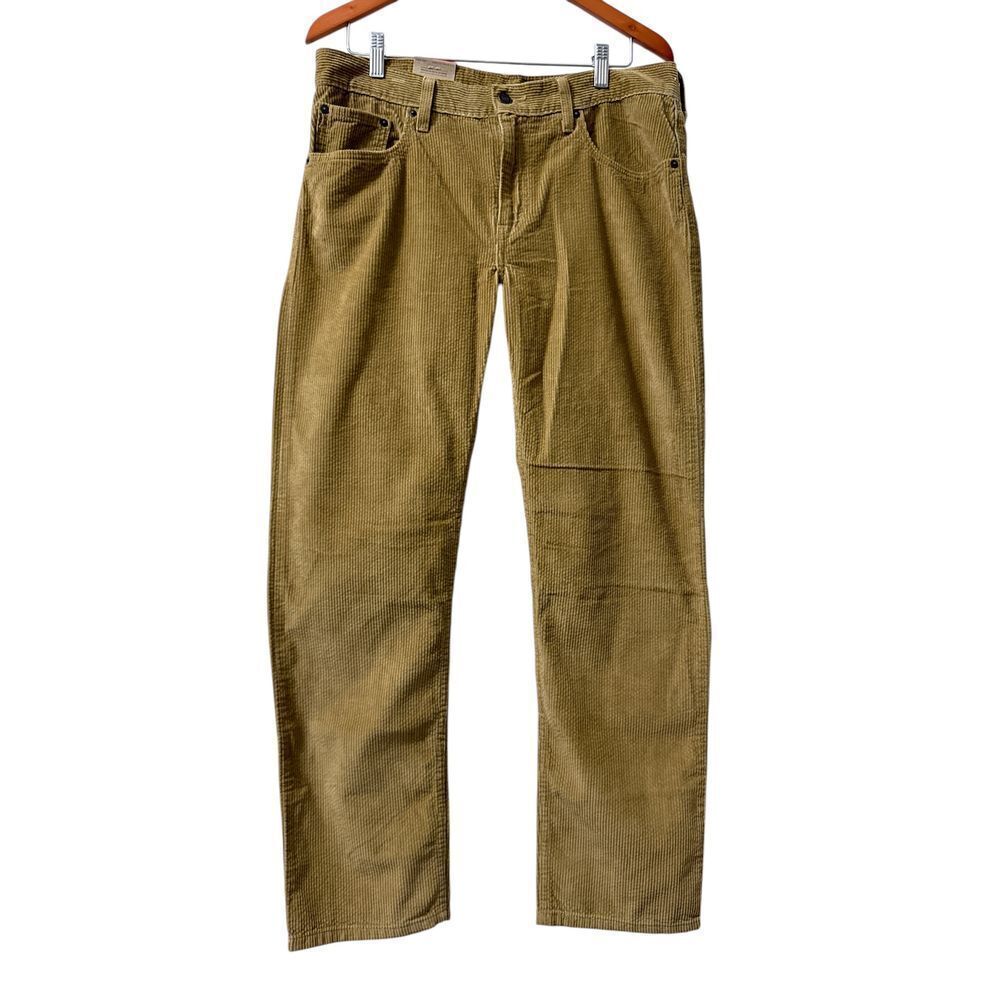 Levi's Men's Corduroy Straight Leg Pants Casual Khaki Tan Classic Fit 30x30‎